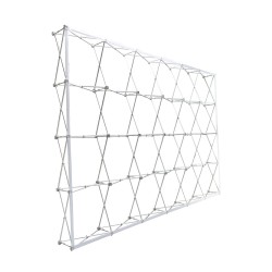 15ft W X 89" or 10ft H RPL Fabric Pop Up Display - Straight Graphic Package