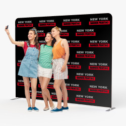 Tension Fabric Step and Repeat Banner - Print and Stand