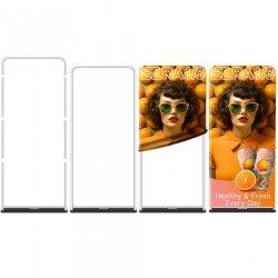 48x90 Tension Fabric Stand - Single or Double Sided