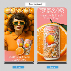 48x90 Tension Fabric Stand - Single or Double Sided