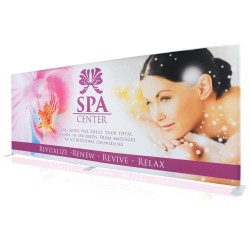 20ft EZ Tube Straight Fabric Trade Show Display